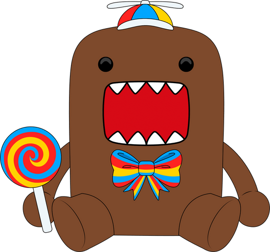 Lollipop Domo-Kun Plush (9in)