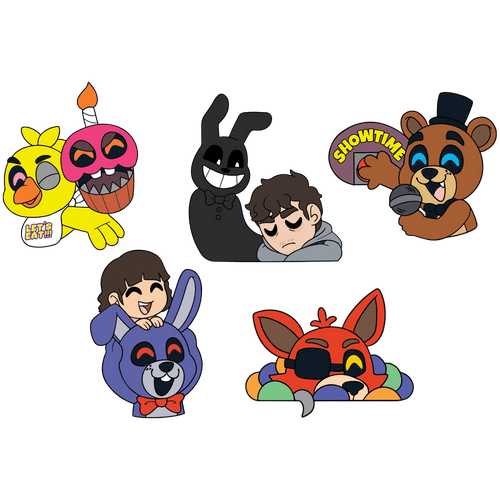 Concept of FNAF Movie Pin Set