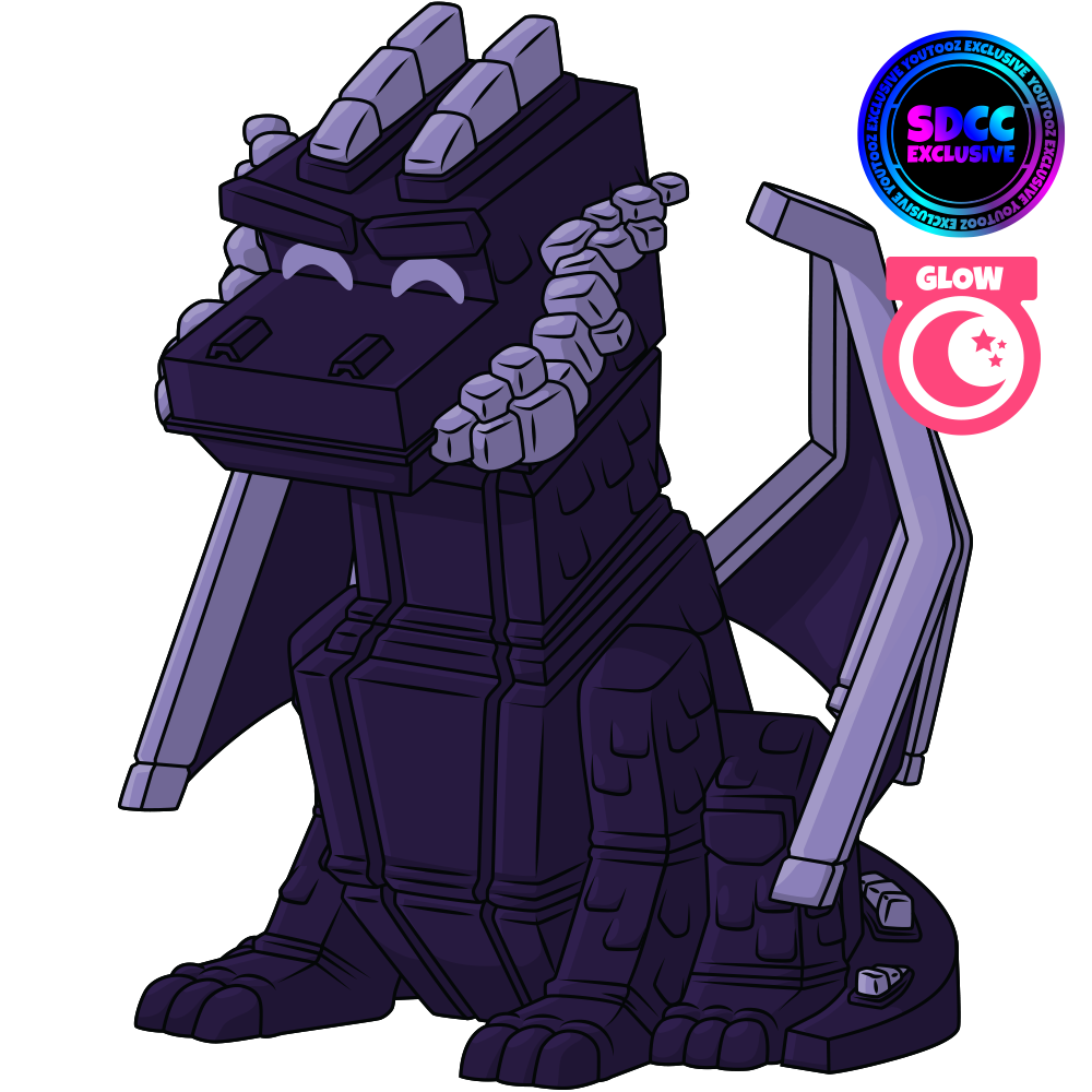 Glow in the Dark Obsidian Ender Dragon
