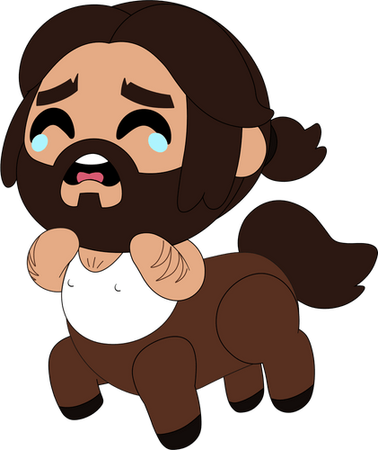 Half Horse Half Man Keychain (5in)