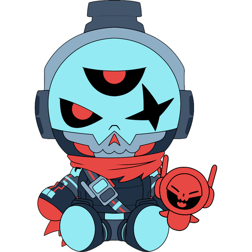 Skullvolver Plush (9in) Concept Illustration