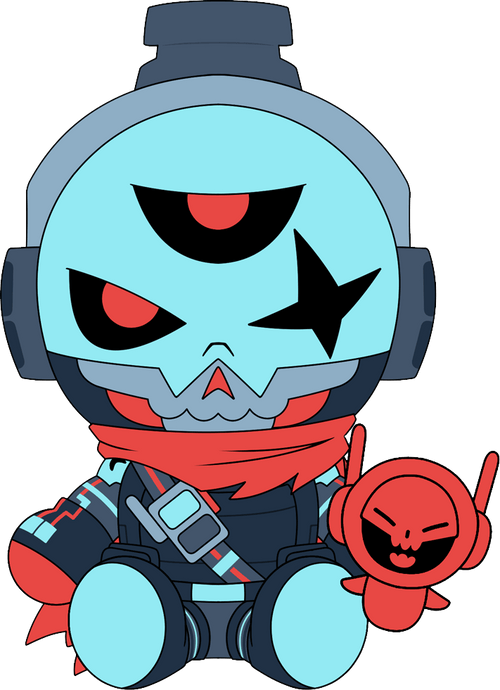 Skullvolver Plush (9in) Concept Illustration