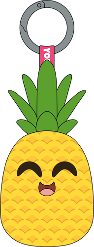 Sir Pineapple Keychain (5in)