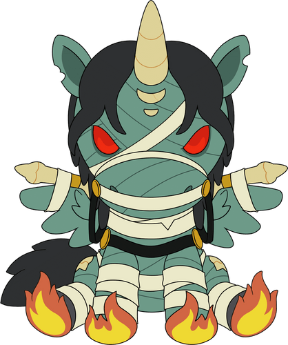 Halloween Uni Plush (9in)
