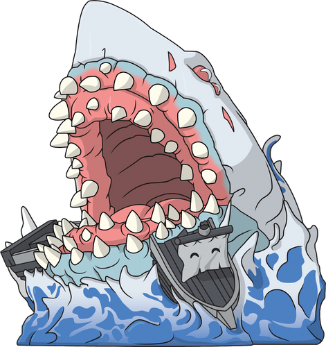 Concept of Shrouded Ghost Megalodon