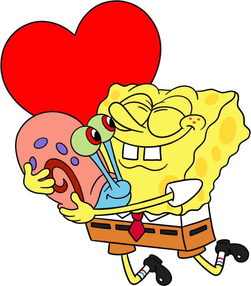 Spongebob Heart Bobble Pin