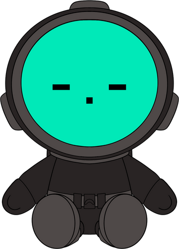 Concept of Content Warning Teal Plush (9in)