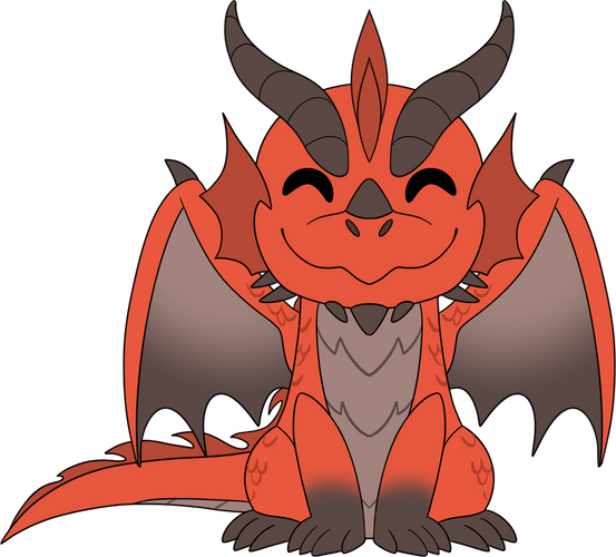 Concept of Red Dragon Plush (9in)