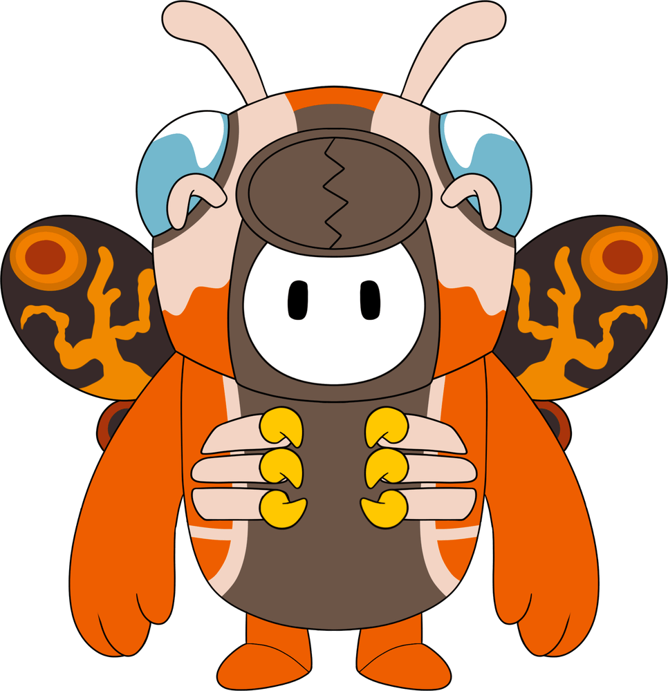 Mothra x Fall Guys Plush (9in)
