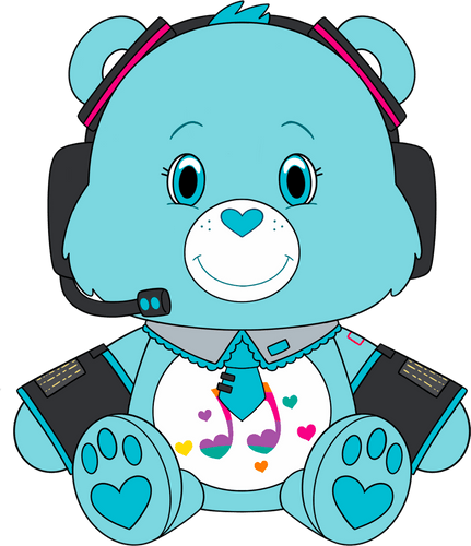 Concept of Miku X Heartsong Bear Plush (9in)