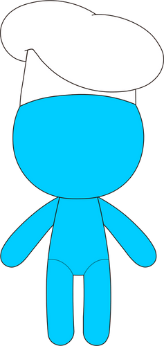 Chef Blue Plush (9in)