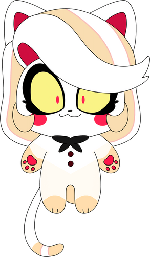 Kitty Charlie Morningstar Keychain (5in)