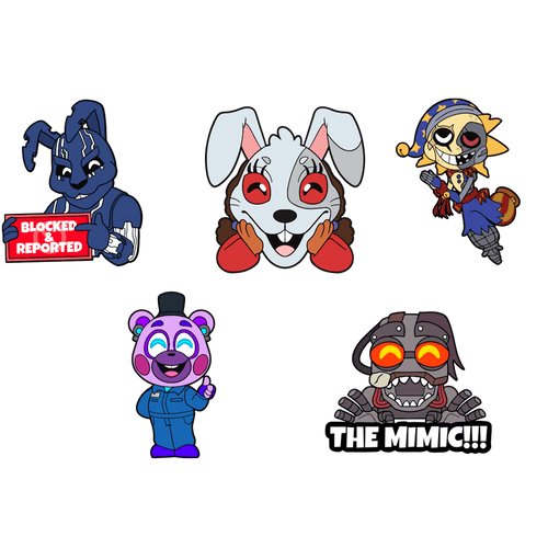 Concept of FNAF Ruin Pin Set