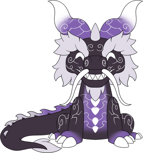 Concept of Heavenly Onyx Cloud Serpent Plush (9in)