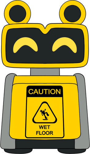Concept of Wet Floor Bot Plush (9in)