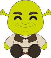 Shrek Sit Plush (9in)