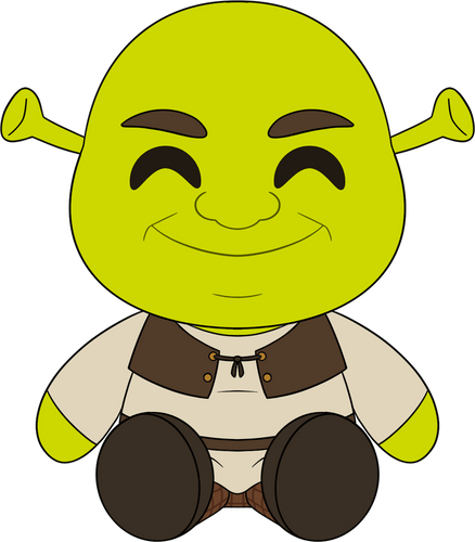 Concept of Shrek Sit Plush (9in)