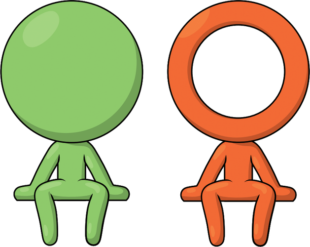 Concept of Green & Orange