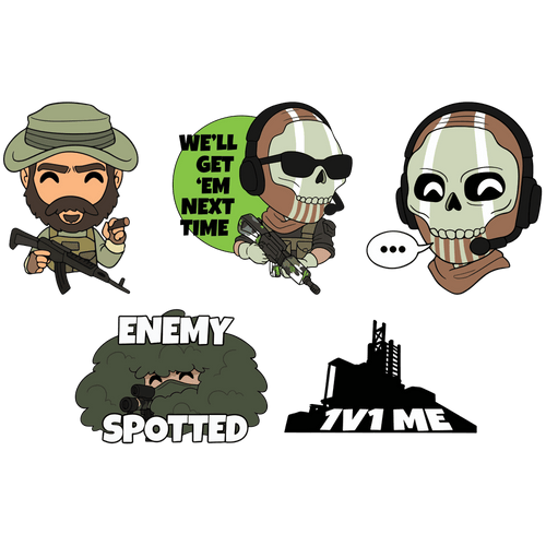 Concept of Call of Duty Pin Set