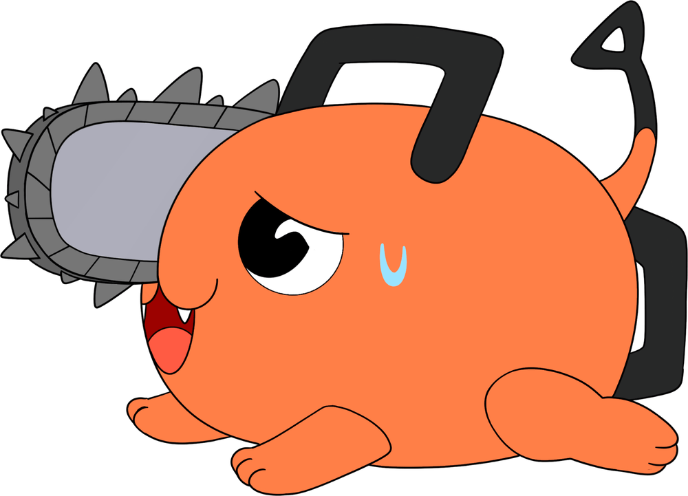 Pochita Nervous Stickie (6in)