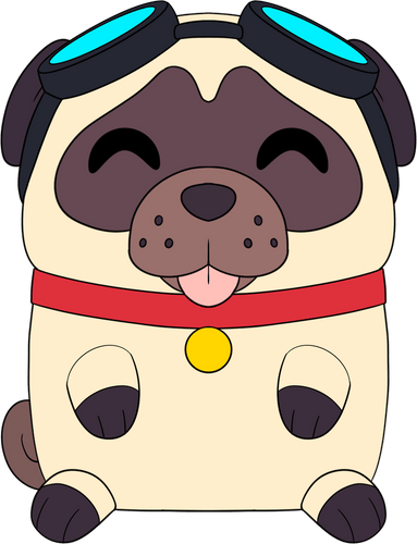 Concept of DanTDM Pug Plush (9in)