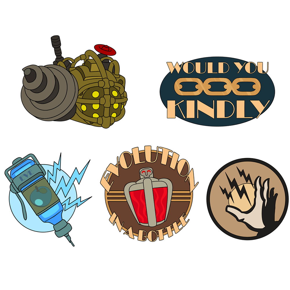 Bioshock Pin Set