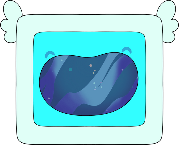 Concept of Bee and Puppycat Temp-Bot Portal Plush (9in)