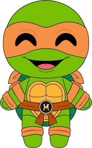 Concept of Chibi Michelangelo Plush (9in)