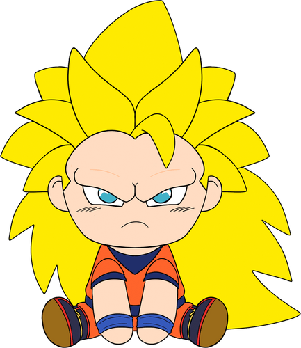 Concept of Super Saiyan Goku Plush (9in)