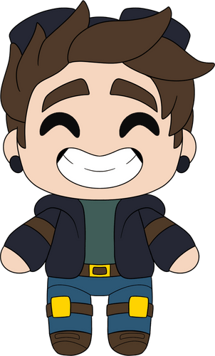 Concept of DanTDM Plush (9in)