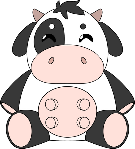 Concept of Mr. Cow Plush (1ft)