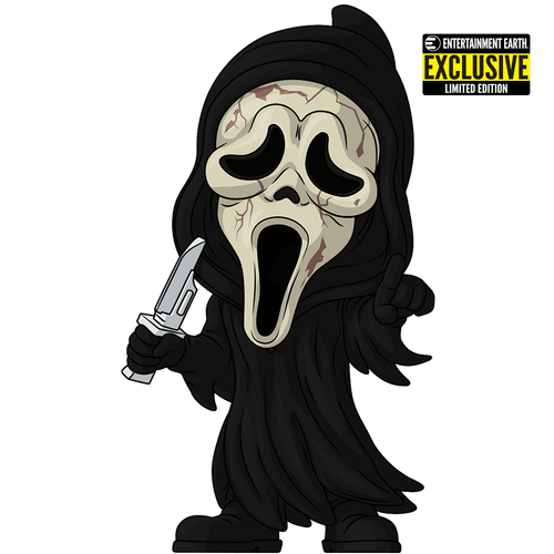 Concept of Aged Ghost Face