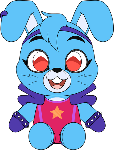 Concept of Ruined Glamrock Bonnie Plush (9in)