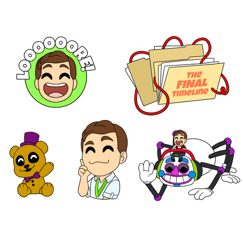 Concept of MatPat X FNAF Pin Set
