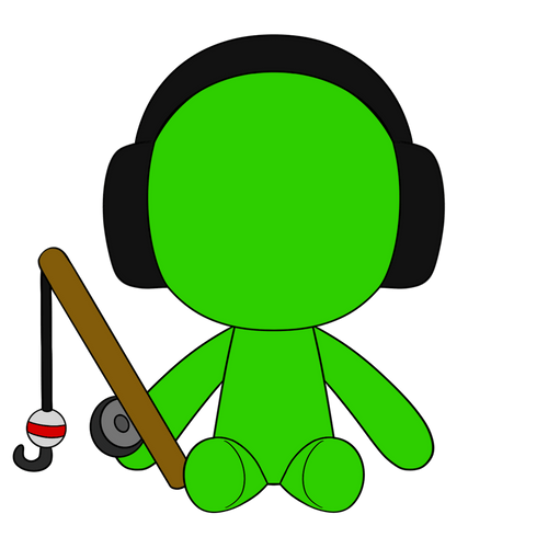 Concept of Alan Becker Green Plush (9in)