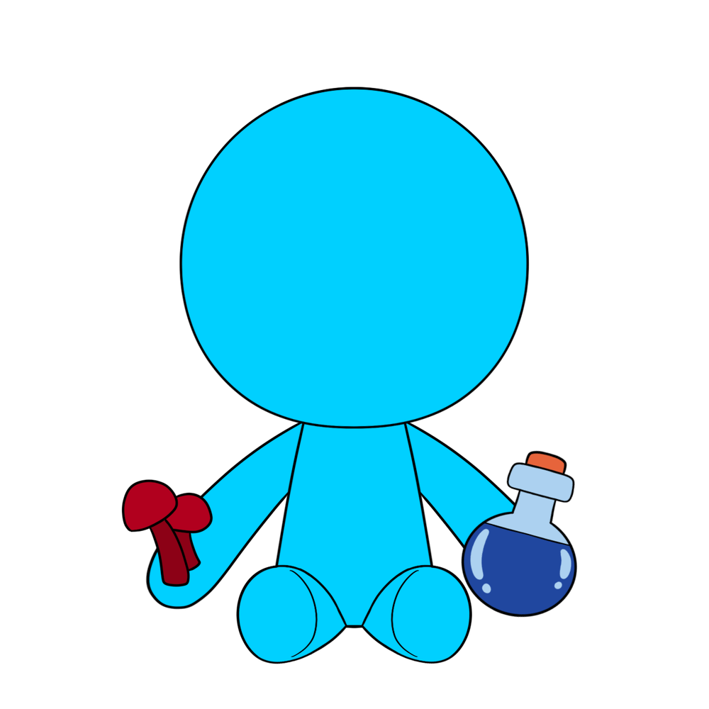 Alan Becker Blue Plush (9in)