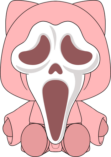 Concept of Cute Ghost Face Plush (9in)