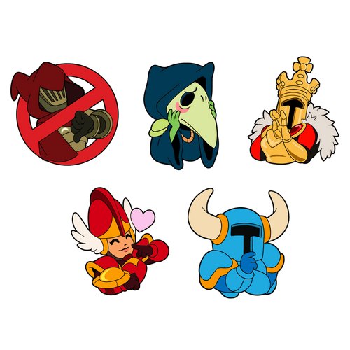 Concept of Shovel Knight Pin Set