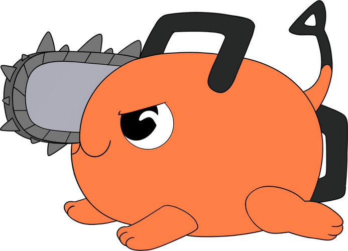 Concept of Pochita Grr Stickie (6in)