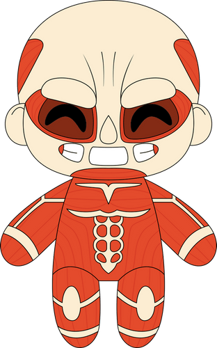 Concept of Chibi Colossal Titan Plush (9in)