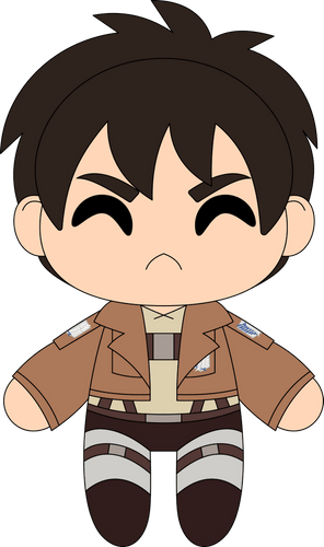 Concept of Chibi Eren Plush (9in)