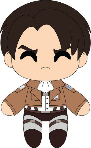 Concept of Chibi Levi Plush (9in)