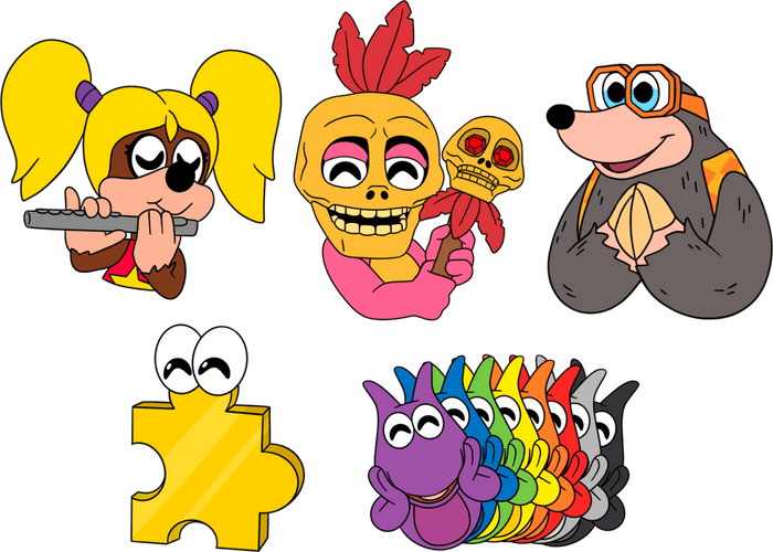 Concept of Banjo Kazooie Pin Set (Friends)
