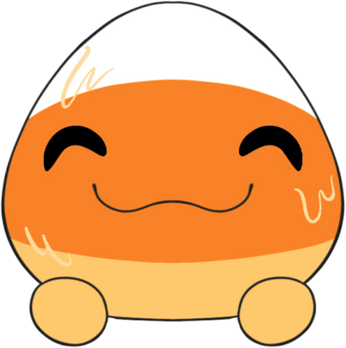 Concept of Candy Corn Slimecicle Stickie (6in)