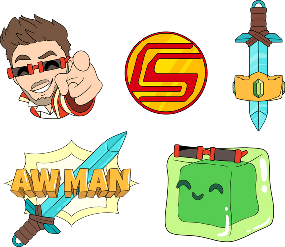 CaptainSparklez Pin Set