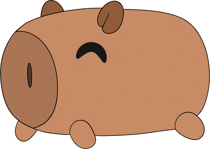 Concept of Capybara Pillow (1ft)
