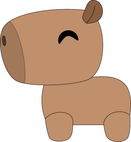 Concept of Capybara Plush (9in)
