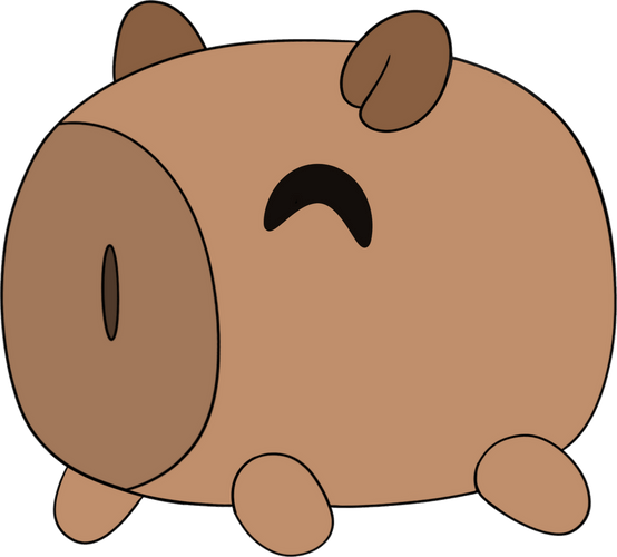 Concept of Capybara Stickie (6in)