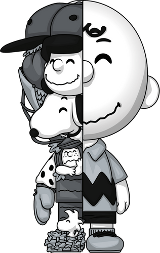 Concept of Charlie Brown Revealed Monochrome