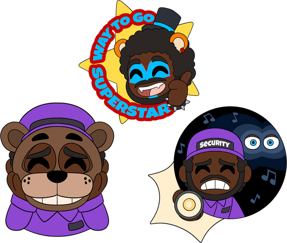 Concept of CoryxKenshin x FNAF Pin Set